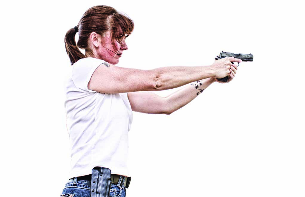 A woman will be happier carrying a gutn when she controls the process of selecting it and learning how to shoot it.