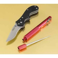 A sharpener for tactical knives in the field