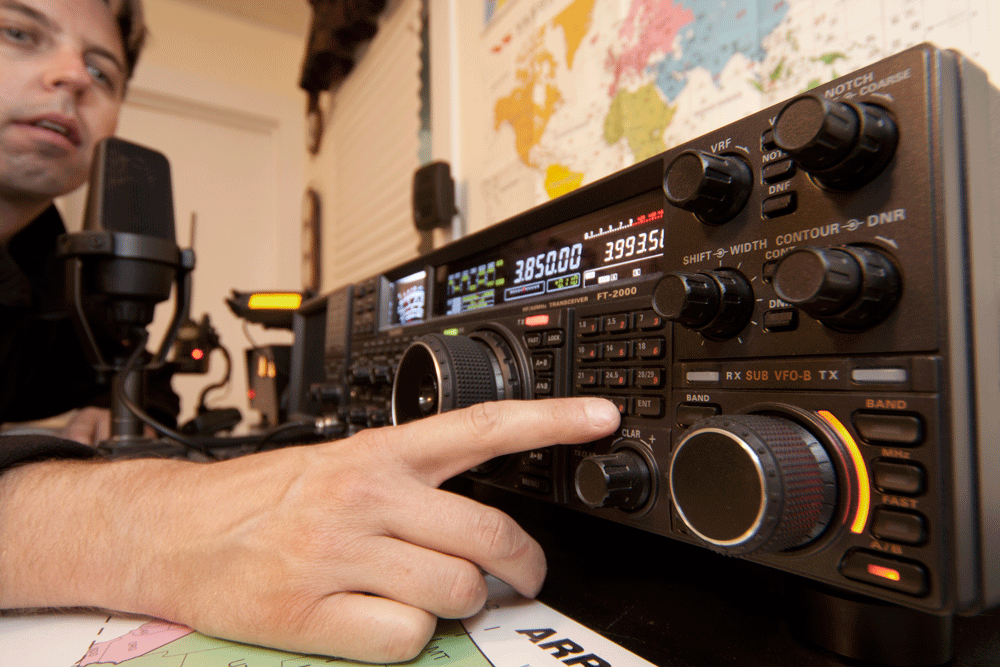 The author believes ham radio is the most versatile and effective form of two-way radio for emergency communications. Here, he operates his home-based U.S. Amateur Radio Station, W9NSE. The station operates on all bands and modes, from local and state coverage on VHF/UHF FM, to national and international on HF shortwave using the SSB and AM modes. 