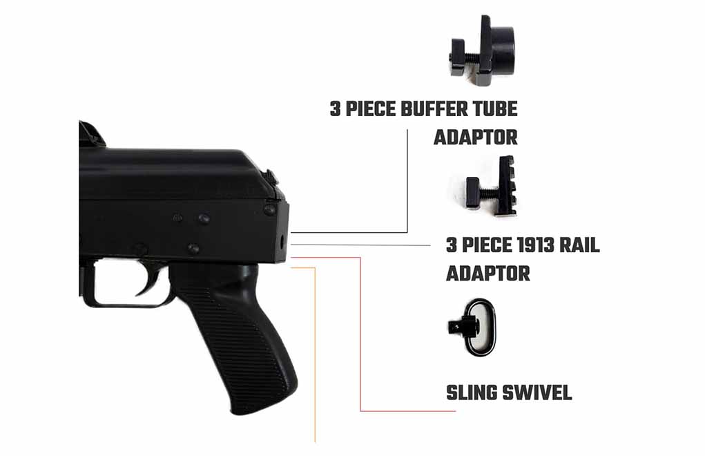ZPAP92 Pre-drilled rear trunnion and mounting options.