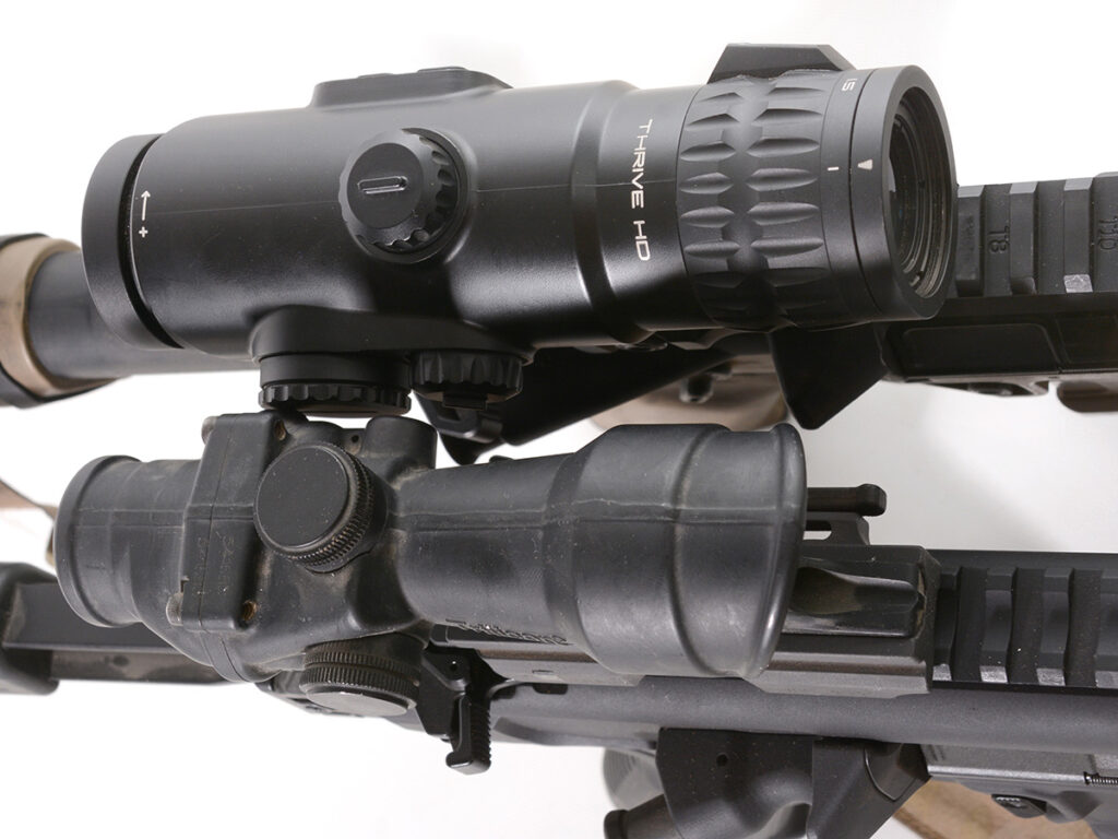 ZeroTech Thrive HD 1-4 Prism vs acog