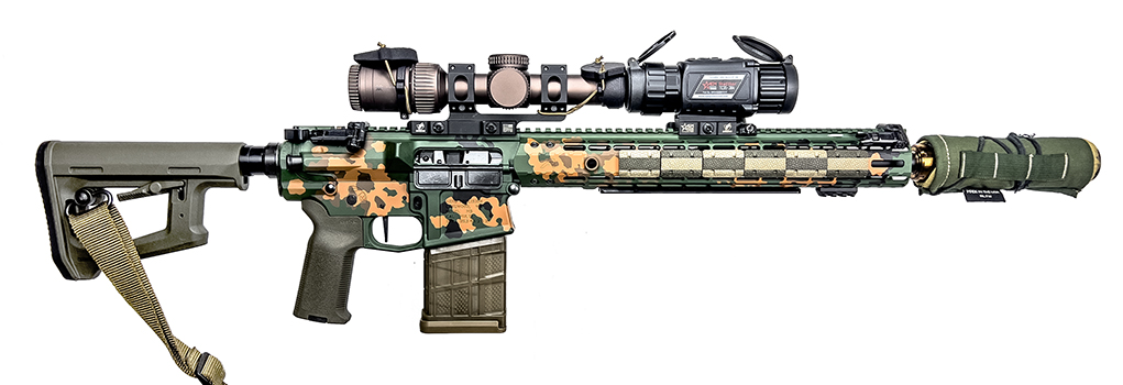 aero precision partisan camo AR