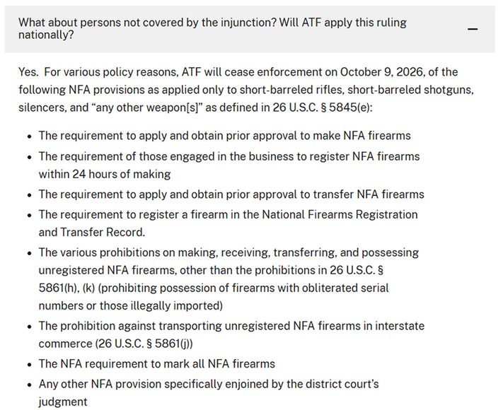 ATF Issues New NFA Guidance: Time To Burn Your Braces?