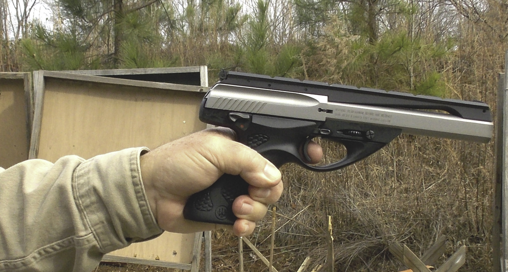 The Beretta Neos is a futuristic-looking .22 LR handgun that really shoots well. 