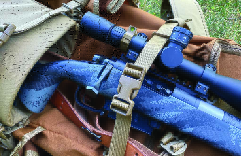 A lightweight carbon-fiber Mesa Precision rifle in 6.5 CM is as accurate as most heavy match guns. However, it’s lighter than most common hunting carbines. If you plan on packing out to a hunt, the Mesa Precision rifle is a gem. Coupled with a Hill People Gear pack, you can hunt virtually anywhere with the same accuracy as with a PRS match rifle. 