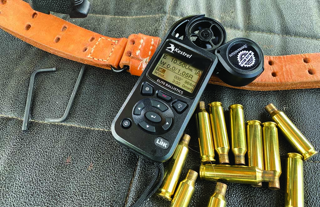 A Kestrel weather station can be programmed to your exact rifle and load. It gives you live weather readings and firing solutions. It can help you immensely when dealing with the wind.