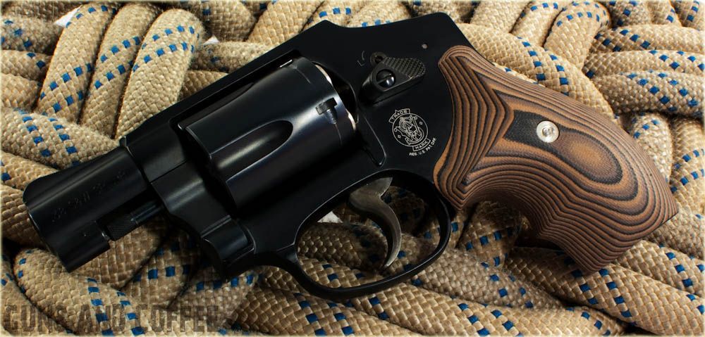 Replacement grips make it easy to adjust the revolver for a custom fit.