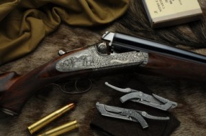 double-rifle1 A fine double rifle intended for the plains of Africa.