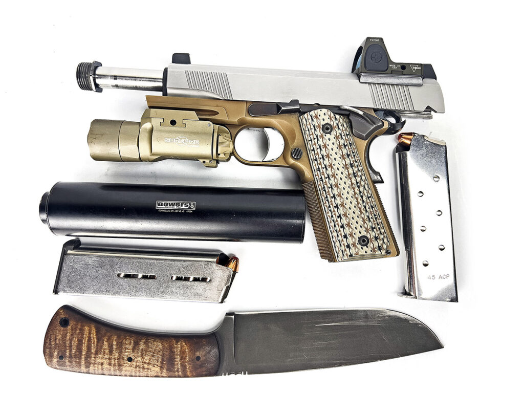 field pistol 1911 knife