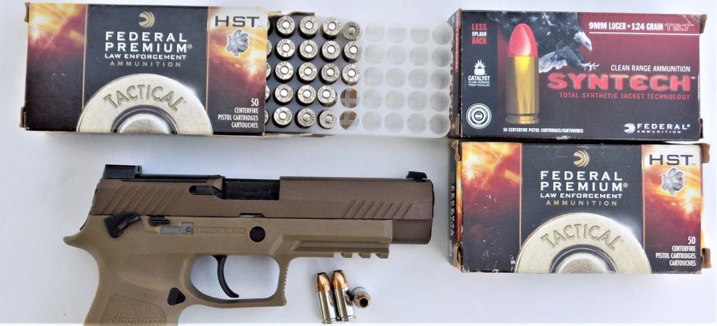 Federal offers first-class personal defense and training ammunition. In the author’s test, the M17 never failed to feed, chamber, fire or eject. 