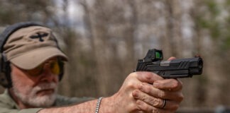 Irons Vs. Red Dots For Carry Pistols: Which Is Better? irons vs red dots aiming 1
