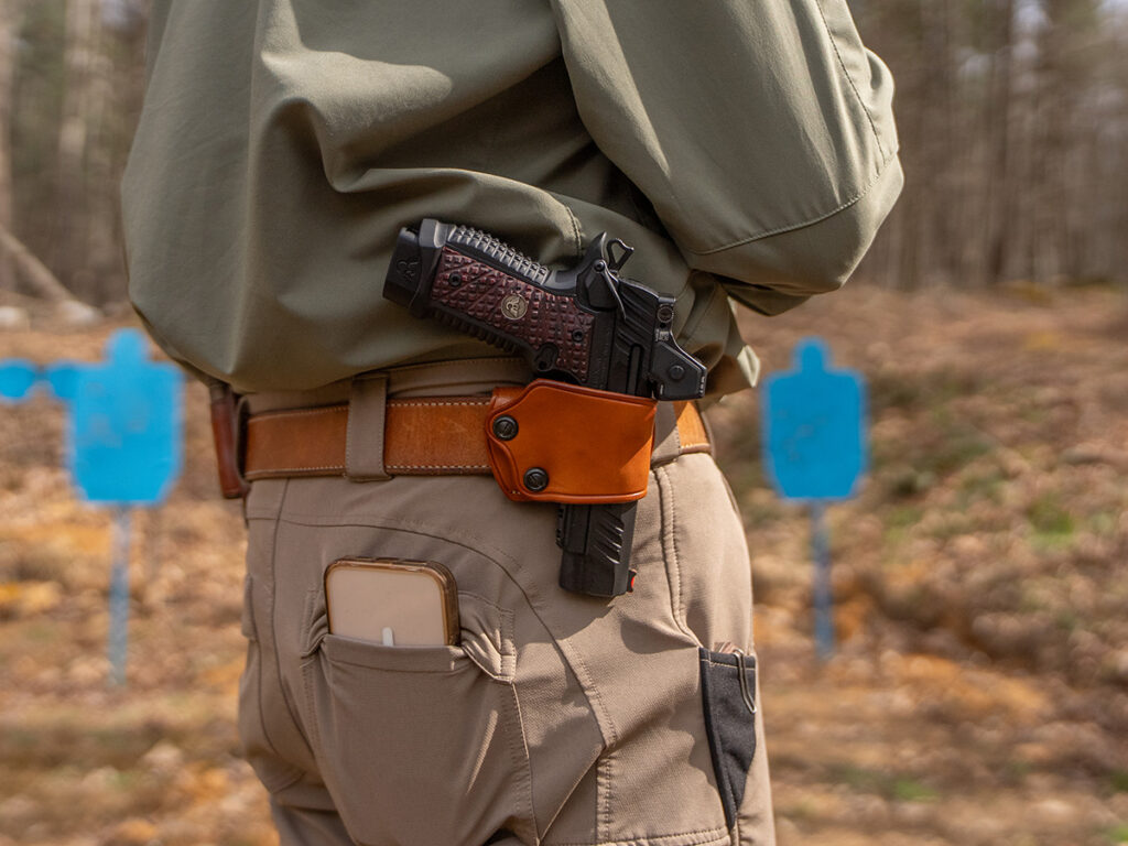 irons vs red dots holster