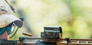 Leupold Unveils The LCO Pro F2 Red Dot The Leupold LCO Pro F2 red dot sight mounted on an AR-15 being fired.