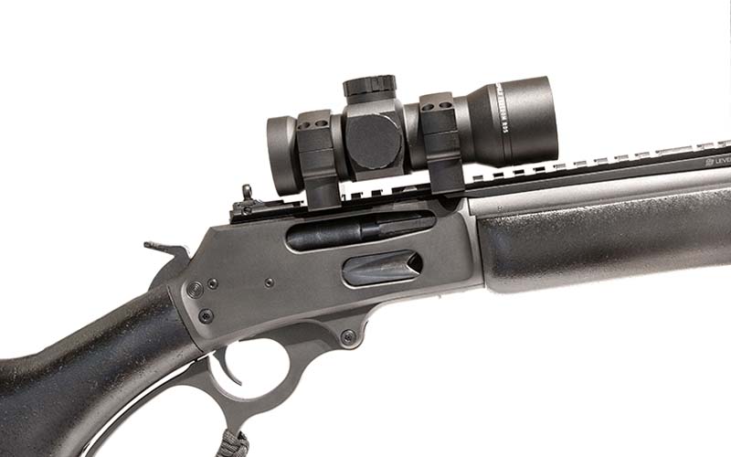 lever-action rifle prismatic optic