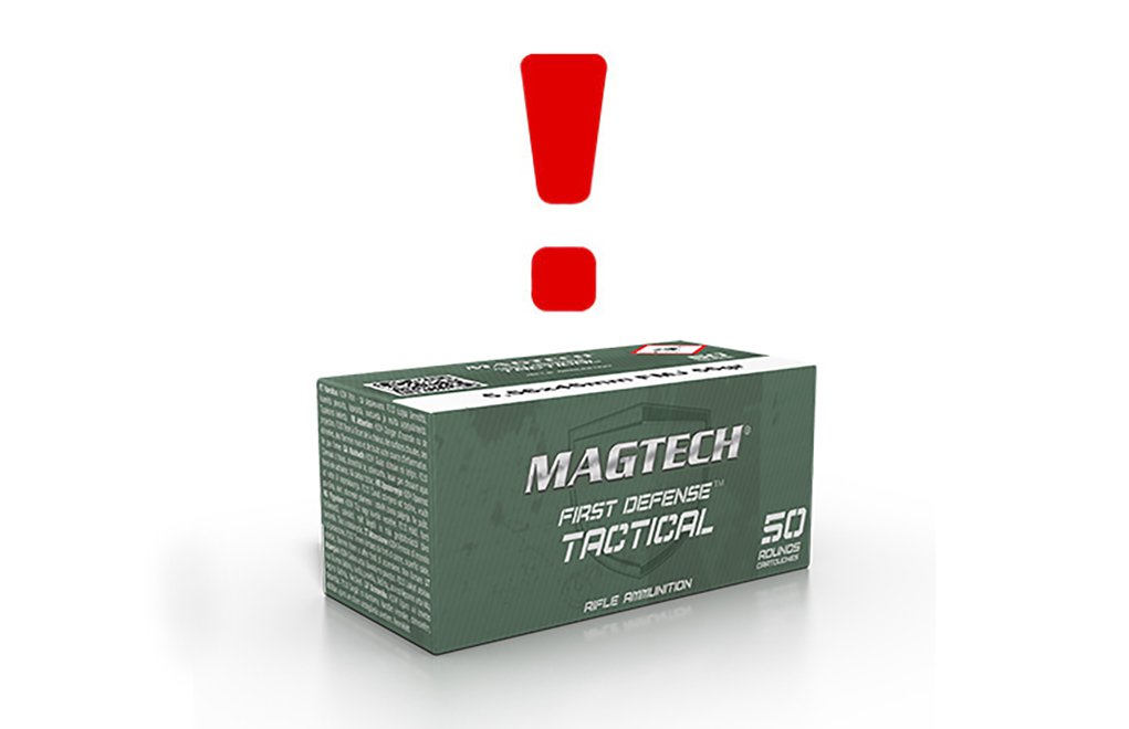 Recall Notice: Magtech 5.56x45mm Ball M193