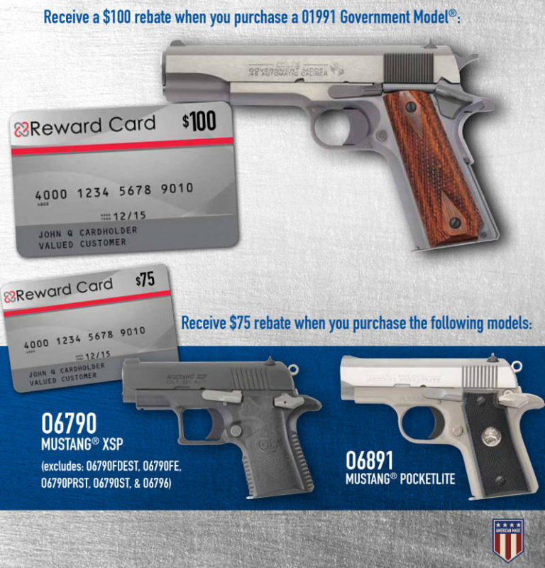 Colt Offering Rebate with Purchase of Pistol