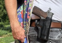 Carrying The Springfield SA-35 Compact A Springfield SA-35 4-inch in a DeSantis OWB holster.