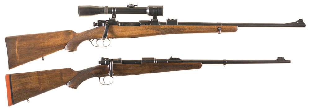 A sporterized Springfield M1903 and Mauser Model 98 were among some of the top items at Rock Island Auction Company’s June Regional Auction. Photo RIAC