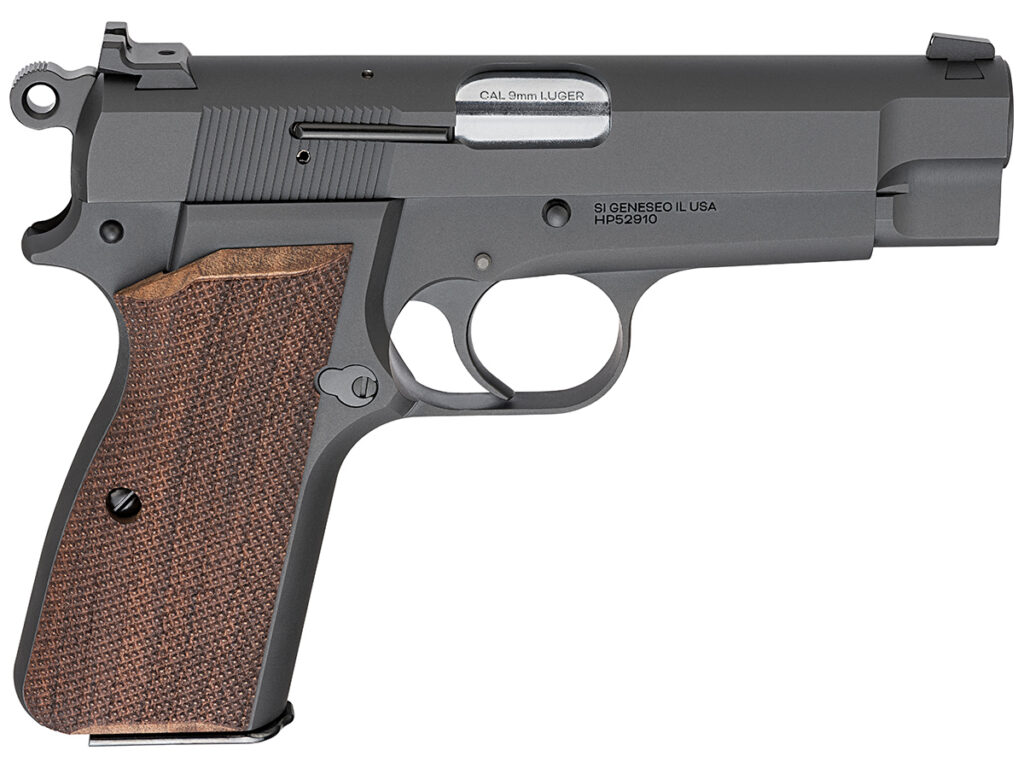 The right side of a Springfield SA-35 4" pistol on a white background.