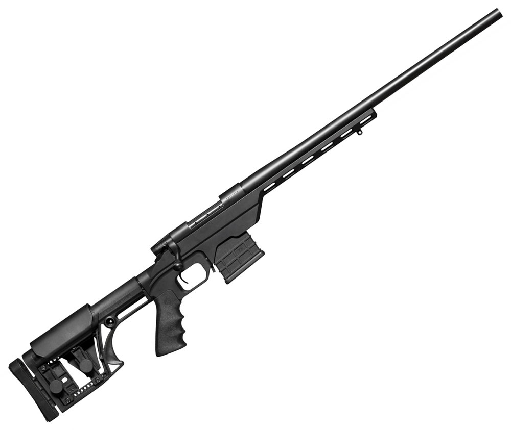 Weatherby is taking at the precision rifle market with its new Vanguard Modular Chassis Rifle.
